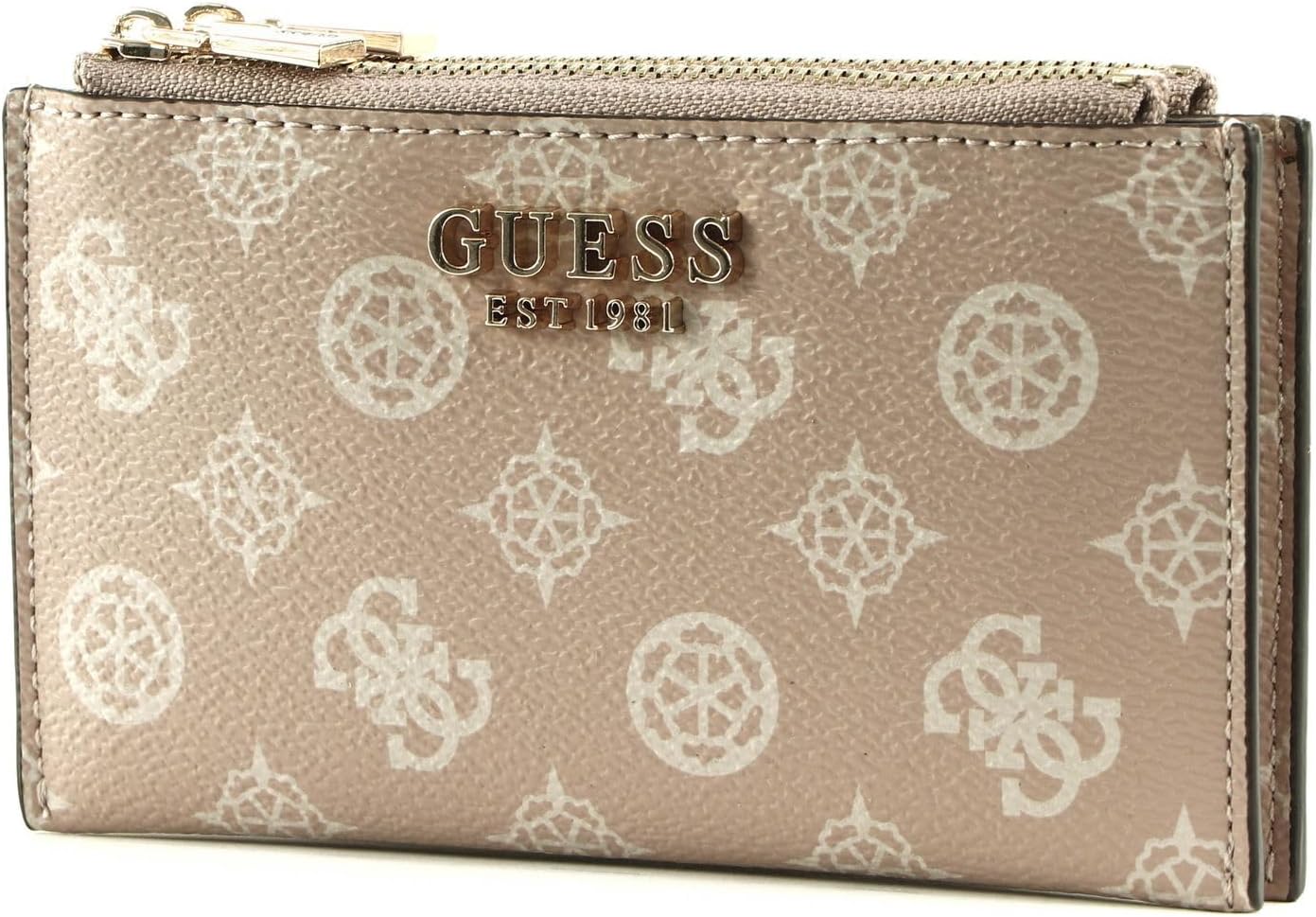 Porte-Monnaie En Cuir Véritable Avec Fermeture Éclair Et Porte-Clés