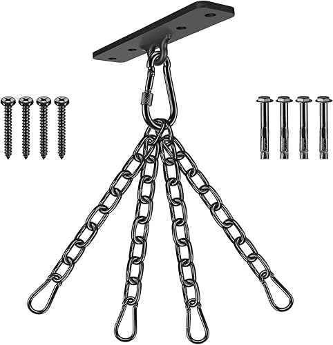 Miniatura 12 de Dolibest Heavy Bag Hangers Brackets, Punching Bag Hangers, Heavy Bag Ceiling Mount for Body Weight Strength Training Systems, Aerial Yoga Swing &