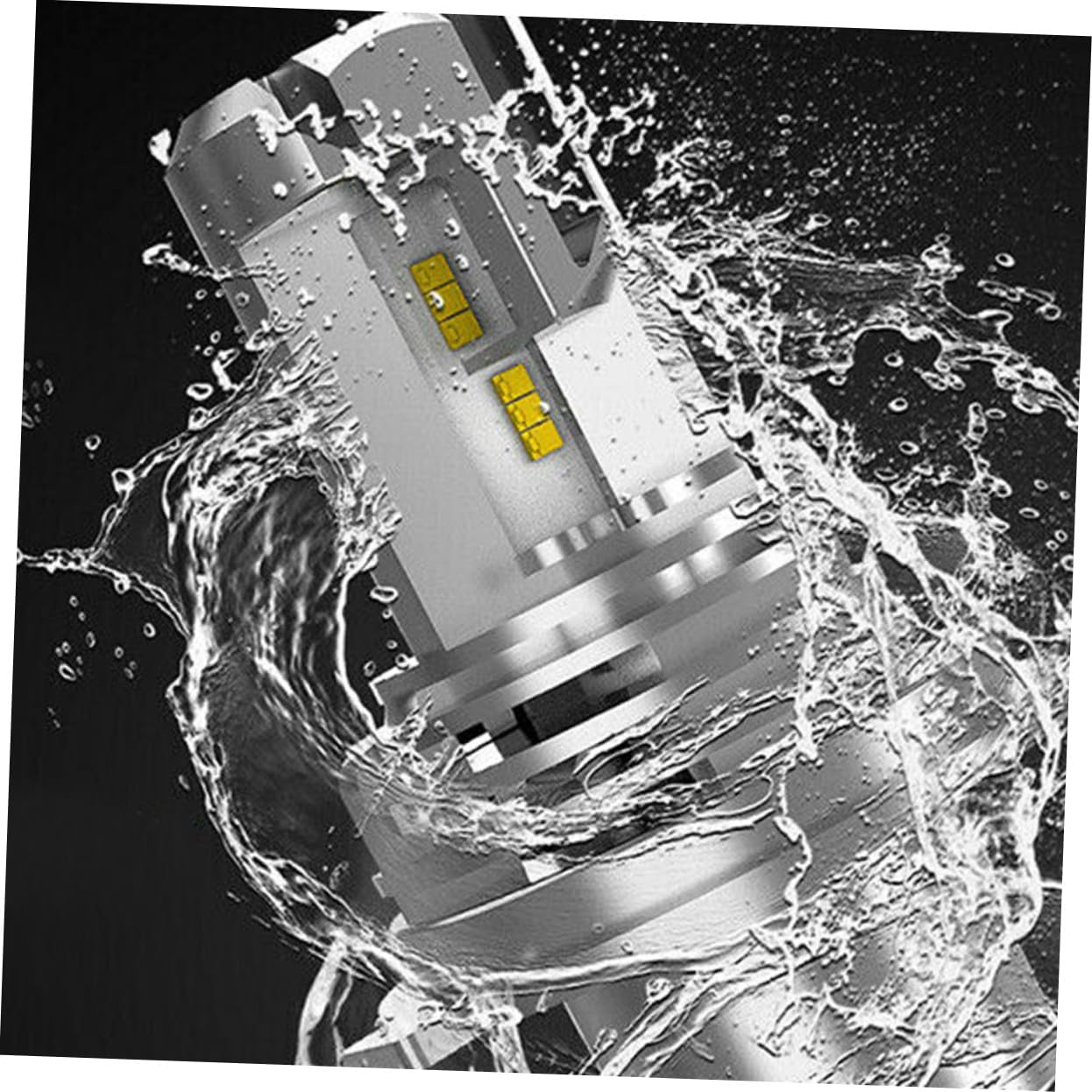 Alipis Lampadine LED H4 9003 per Fari Auto 55w 5000lm, Fari Super Luminosi per Veicoli, Ricambio Fendinebbia ad Alta Permeabilità per Guida Sicura
