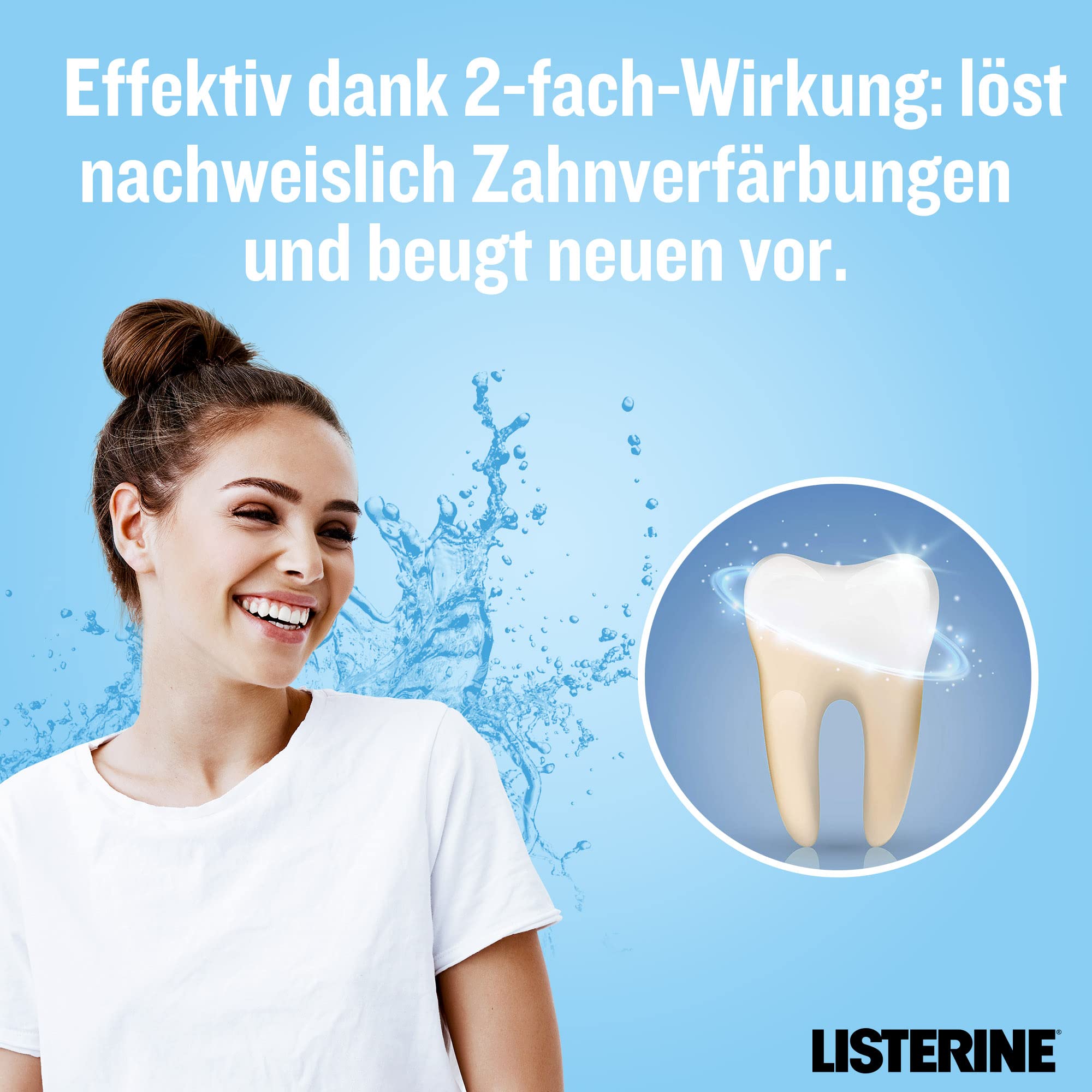 Listerine Advanced White łagodny smak 6 x 500 ml