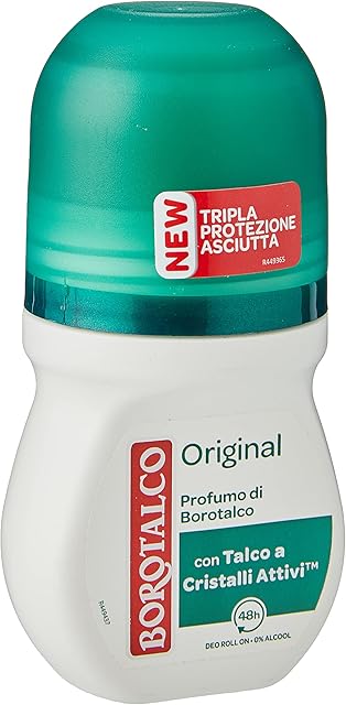 Borotalco Oryginalny dezodorant w rolce bez alkoholu, 50 ml (1 opakowanie)