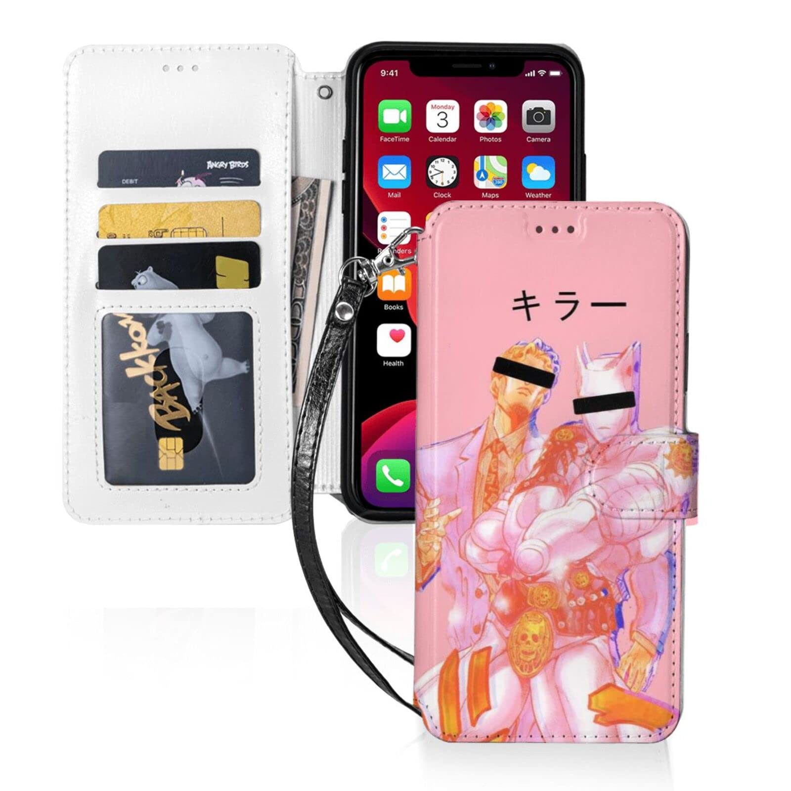 Amazon ジョジョの奇妙な冒険 Iphone11 手帳型 キャラクター 可愛い 人気 カード収納 薄型 スタンド機能 家電 カメラ オンライン通販