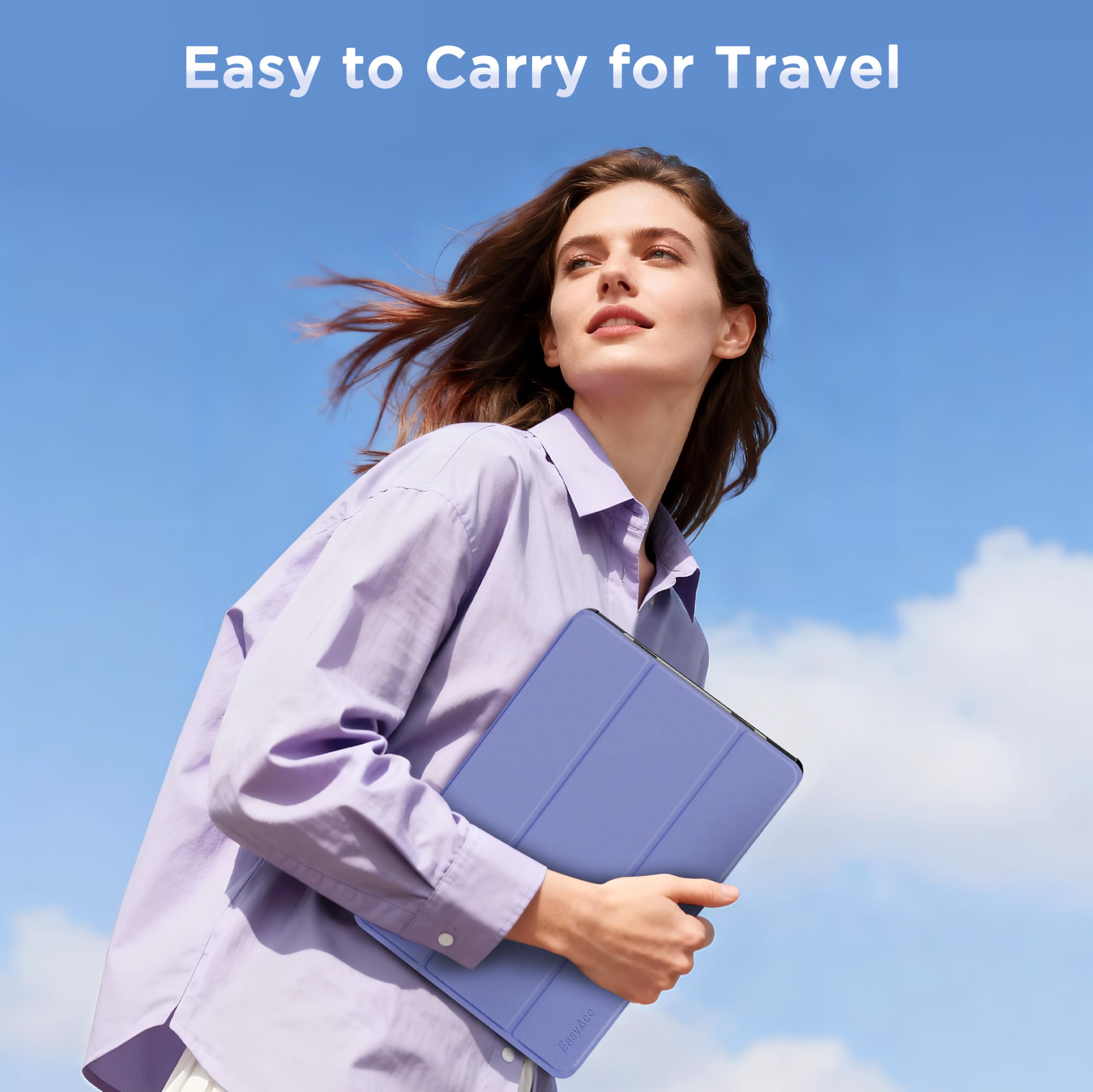 EasyAcc Custodia Cover Compatibile con Samsung Galaxy Tab A11+ Plus/ A9+ 11 Pollici 2025 SM-X236B/SM-X230 Tablet, Viola Glicine