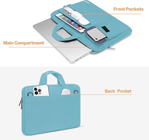 Miniatura 3 de MOSISO Bolsa de hombro para laptop compatible con MacBook AirPro, portátil de 13-13.3 pulgadas, compatible con MacBook Pro de 14 pulgadas M3 M2 M1