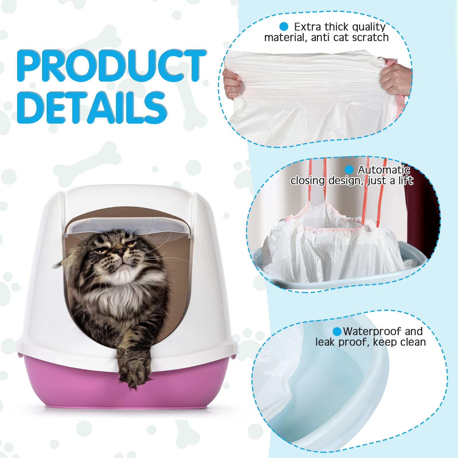 Amazon.co.jp: 40枚 大型 猫用トイレライナー 20枚 31 x 18インチ 20枚