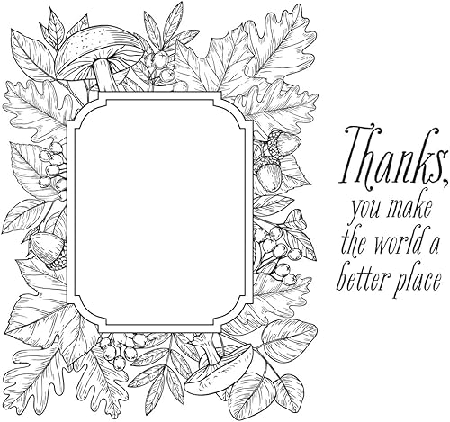 Miniatura 4 de Spellbinders Juego de placas y troqueles de prensa Autumn Thanks de metal