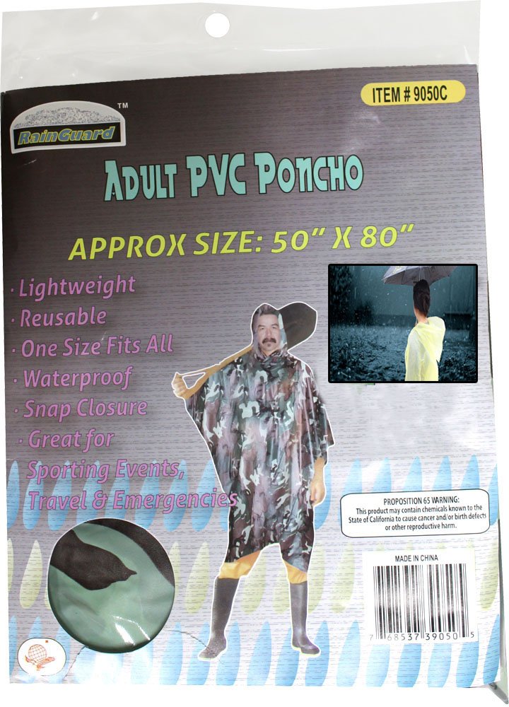 Poncho de pluie imperméable camouflage pour chasse