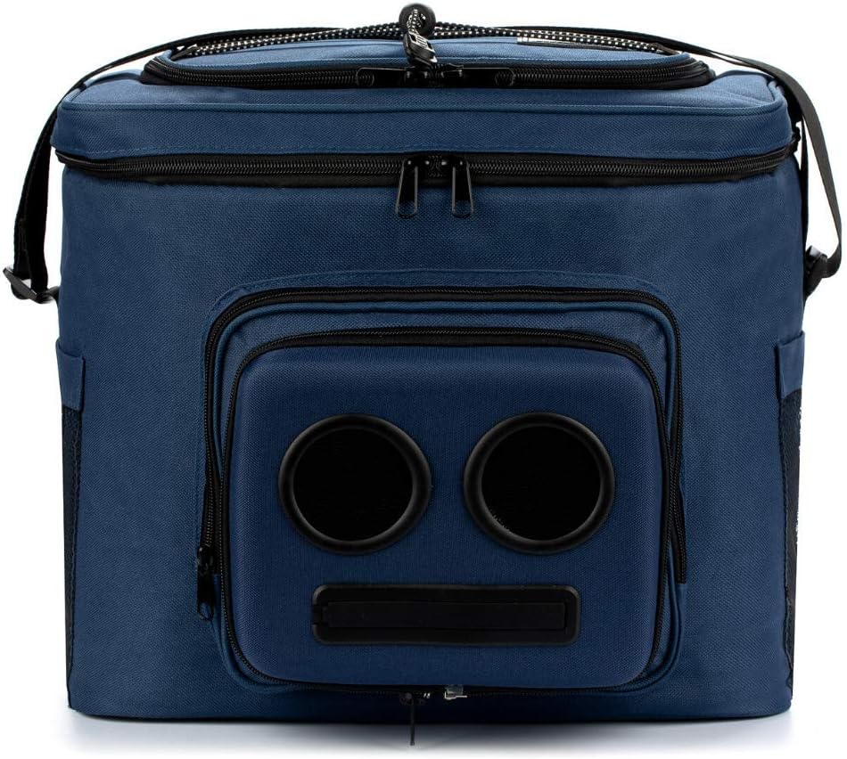 The #1 Cooler with Speakers on Amazon. 20-Watt Bluetooth Speakers for Parties/Festivals/Boat/Beach. Rechargeable, Works with iPhone & Android (Blue) The #1 Cooler with Speakers on Amazon. 20-Watt Bluetooth Speakers for Parties/Festivals/Boat/Beach. Rechargeable, Works with iPhone & Android (Blue)