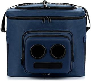 The #1 Cooler with Speakers on Amazon. 20-Watt Bluetooth Speakers for Parties/Festivals/Boat/Beach. Rechargeable, Works with iPhone & Android (Blue, 2022 Edition)