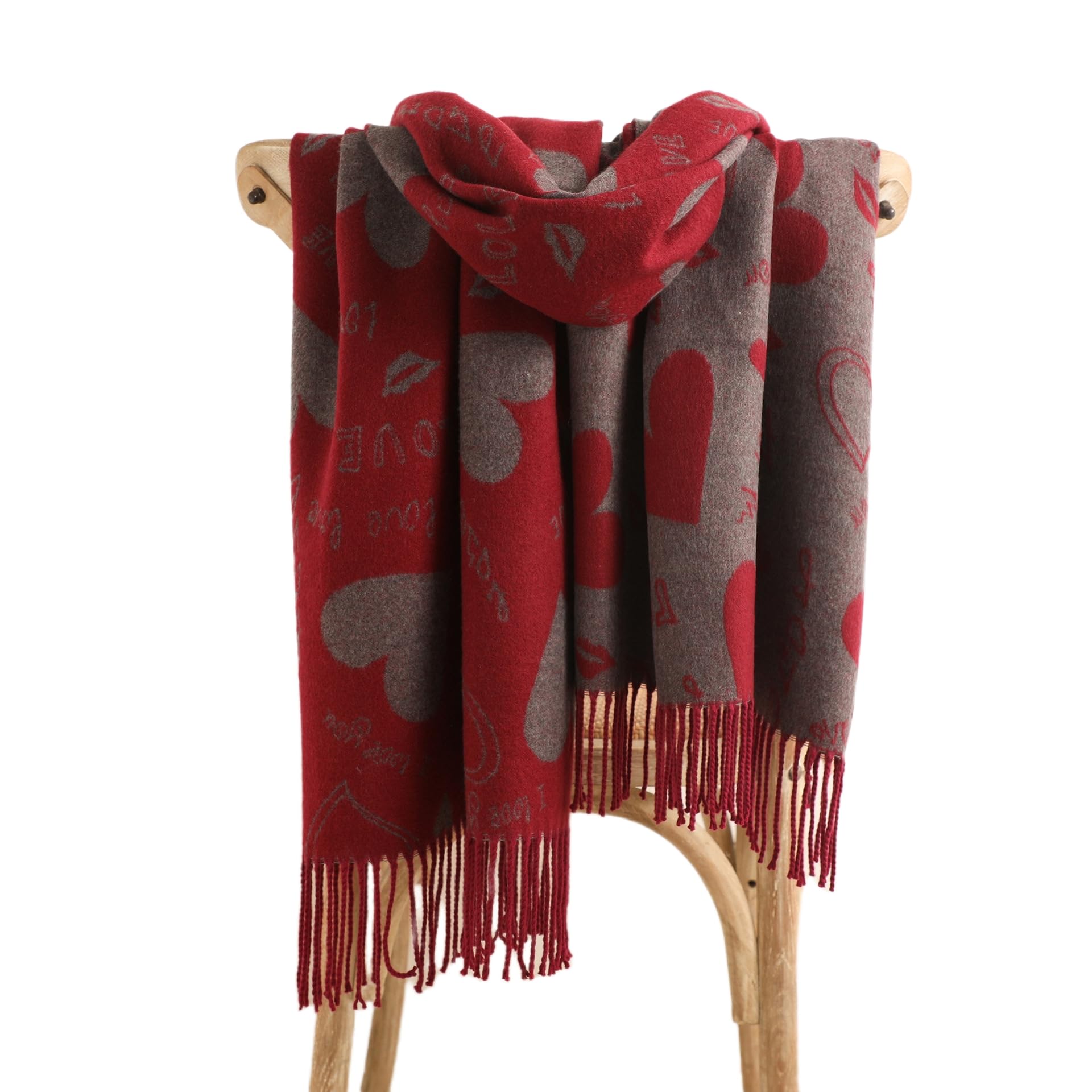 Zonto Châle Jacquard Cachemire Écharpe Châle Chaude Hiver