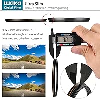 Vista 5 de waka 58mm MC UV Filter - Ultra Slim 16 Layers Multi Coated Ultraviolet Protection Lens Filter for Canon Nikon Sony DSLR Camera Lens
