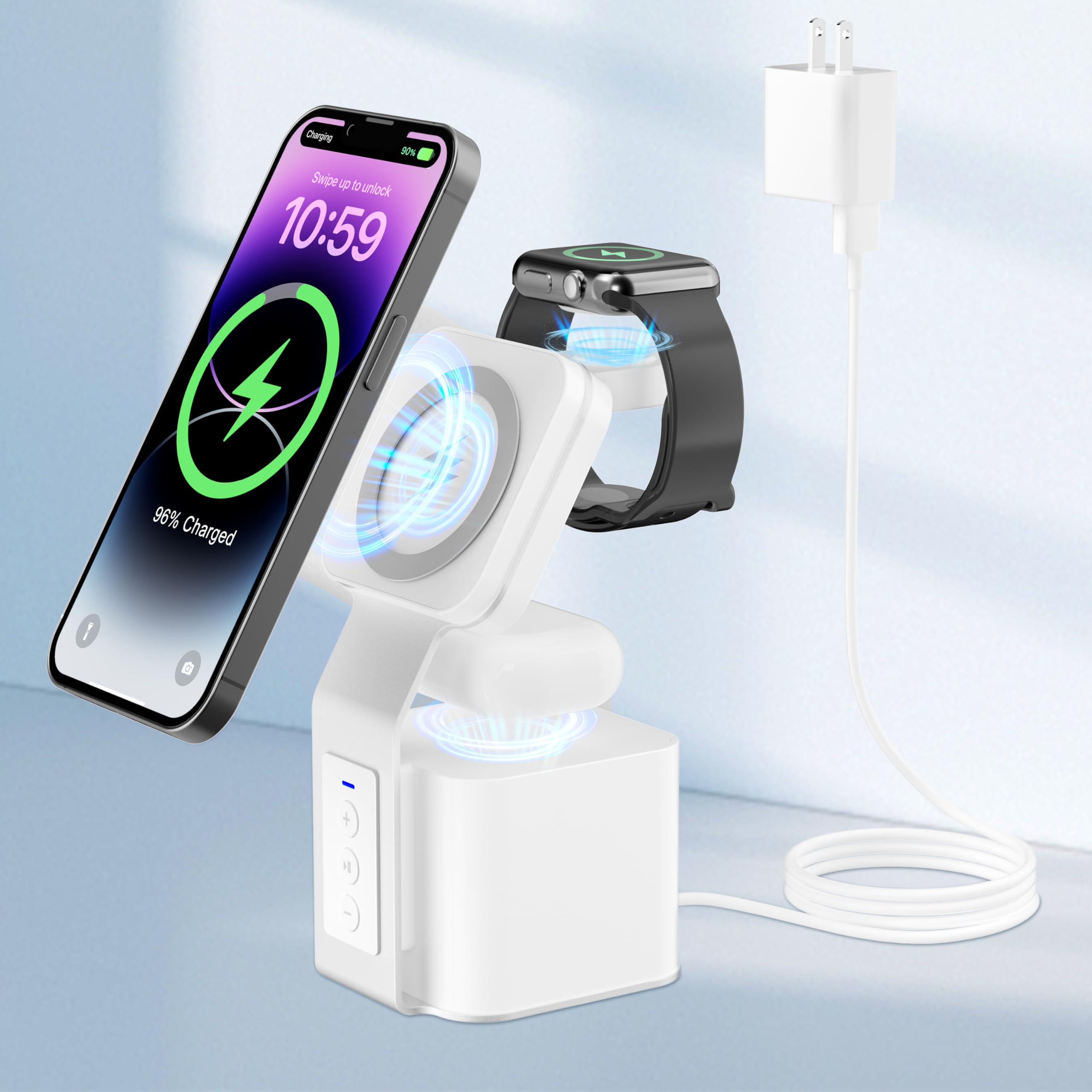 ワイヤレス充電器 4 in 1 4in1ワイヤレス充電器「ワイヤレス充電王」 | miraiON