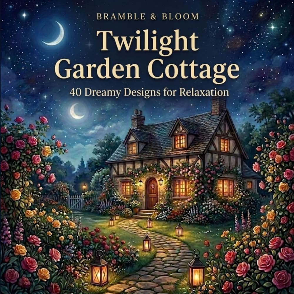 Twilight Garden Cottage: 40 Dreamy Designs for Relaxation (Bramble & Bloom)