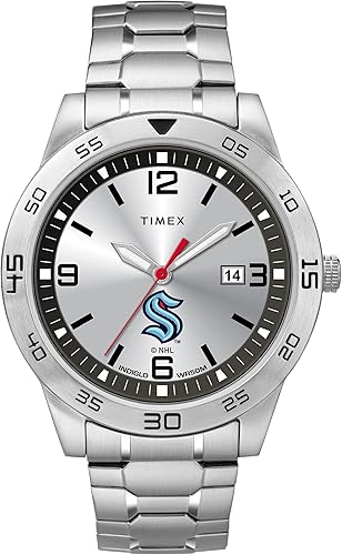 Miniatura 7 de Timex Tribute Reloj de cuarzo para hombre Citation de 1.654in con correa de acero inoxidable