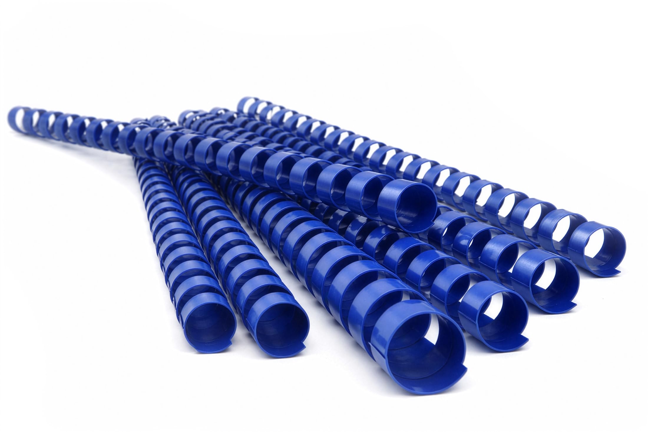 Pavo - Premium Plastic Binding Combs 6 mm A4 Blue – Pack of 100, 21 Ring Spine, Binds up to 20 Sheets - 8001699