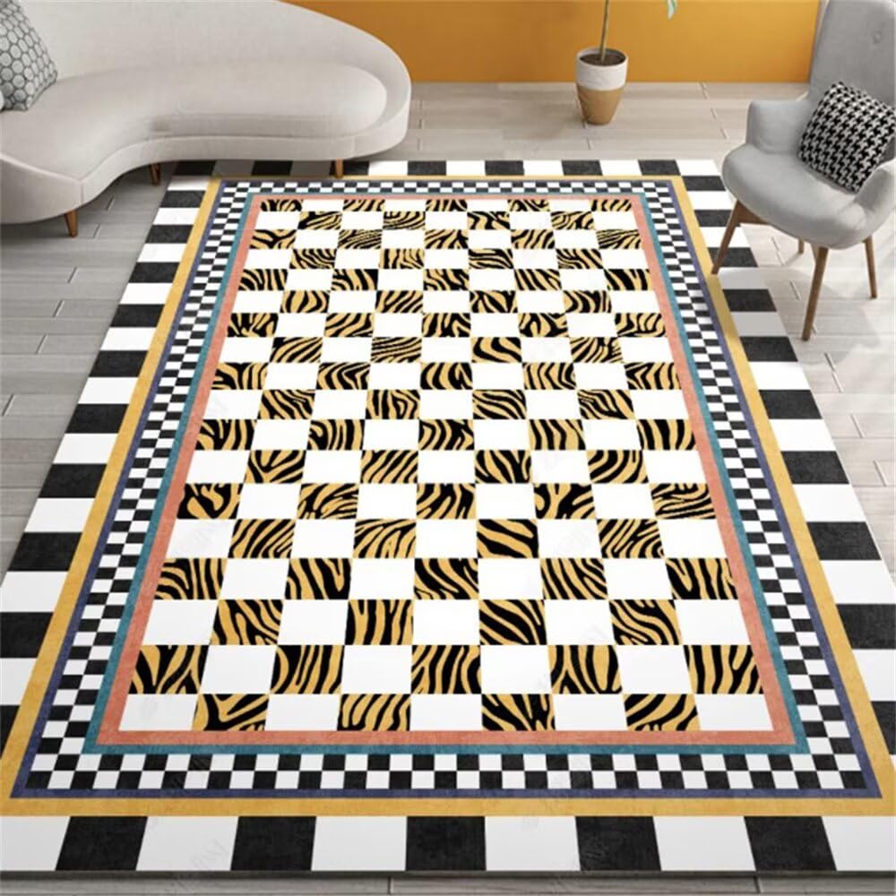 Tapis d'entrée maison intérieur moderne multicolore pour décoration de chambre et tapis de cuisine