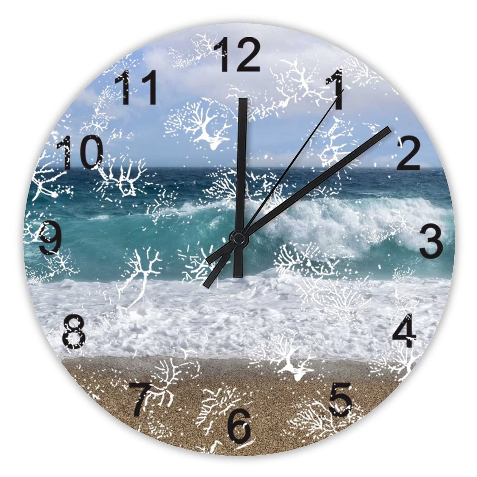 Horloge murale silencieuse sans tic-tac 40 cm pour un bureau calme et reposant