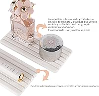 Vista 3 de 2 posavasos de diatomita absorbentes de agua, bandeja de piedra absorbente de agua de 8.3 x 4 pulgadas para fregadero, tapete de secado de piedra