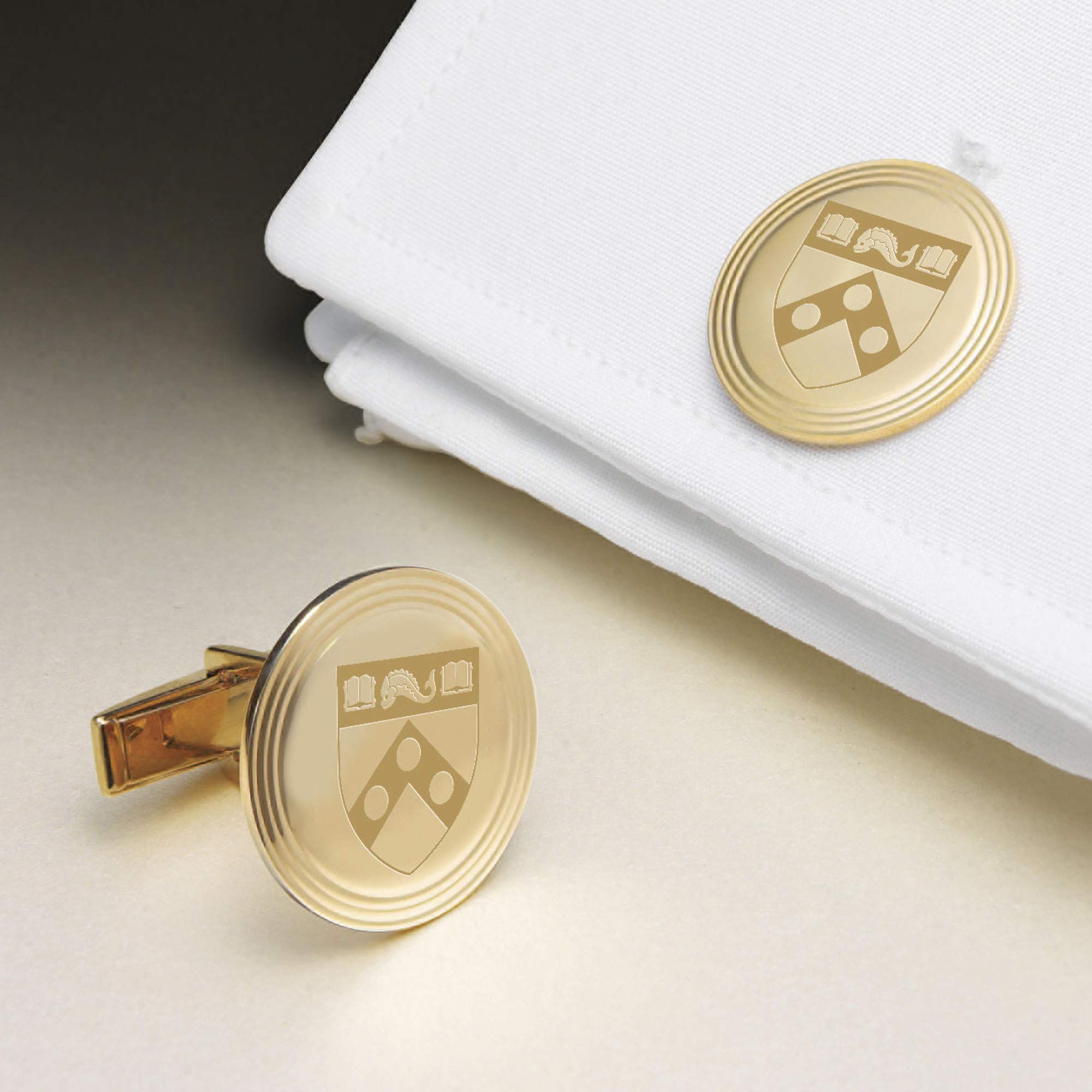 M. LA HART Penn 18K Gold Cufflinks