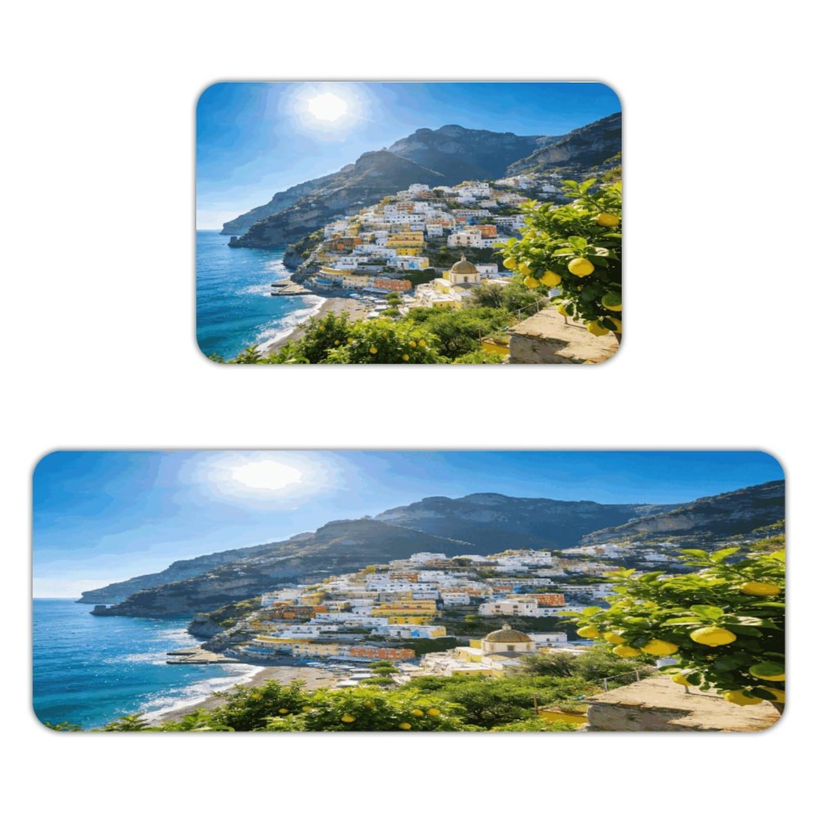Tapetes de cocina antifatiga Amalfi para evitar dolor de pies, alfombras acolchadas de piso
