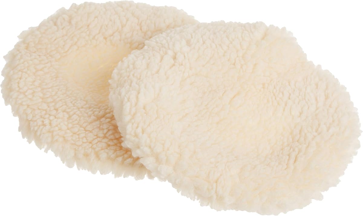 10A345 Synthetic Wool Polishing Bonnets For 10-Inch Polishers, Two Pack