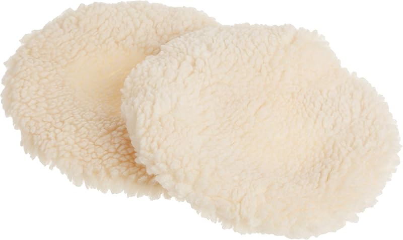10A345 Synthetic Wool Polishing Bonnets For 10-Inch Polishers, Two Pack