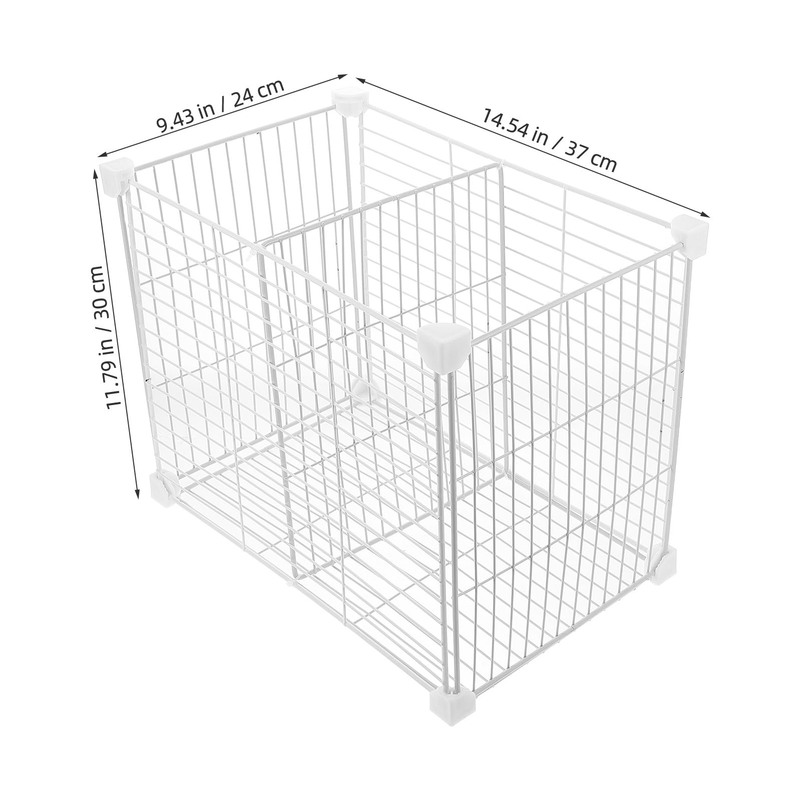 LALAFINA Organizador Separador y Cesta Inferior para Congelador, Estante de Alambre para Almacenaje en Neveras y Cocinas 37X24X30 CM