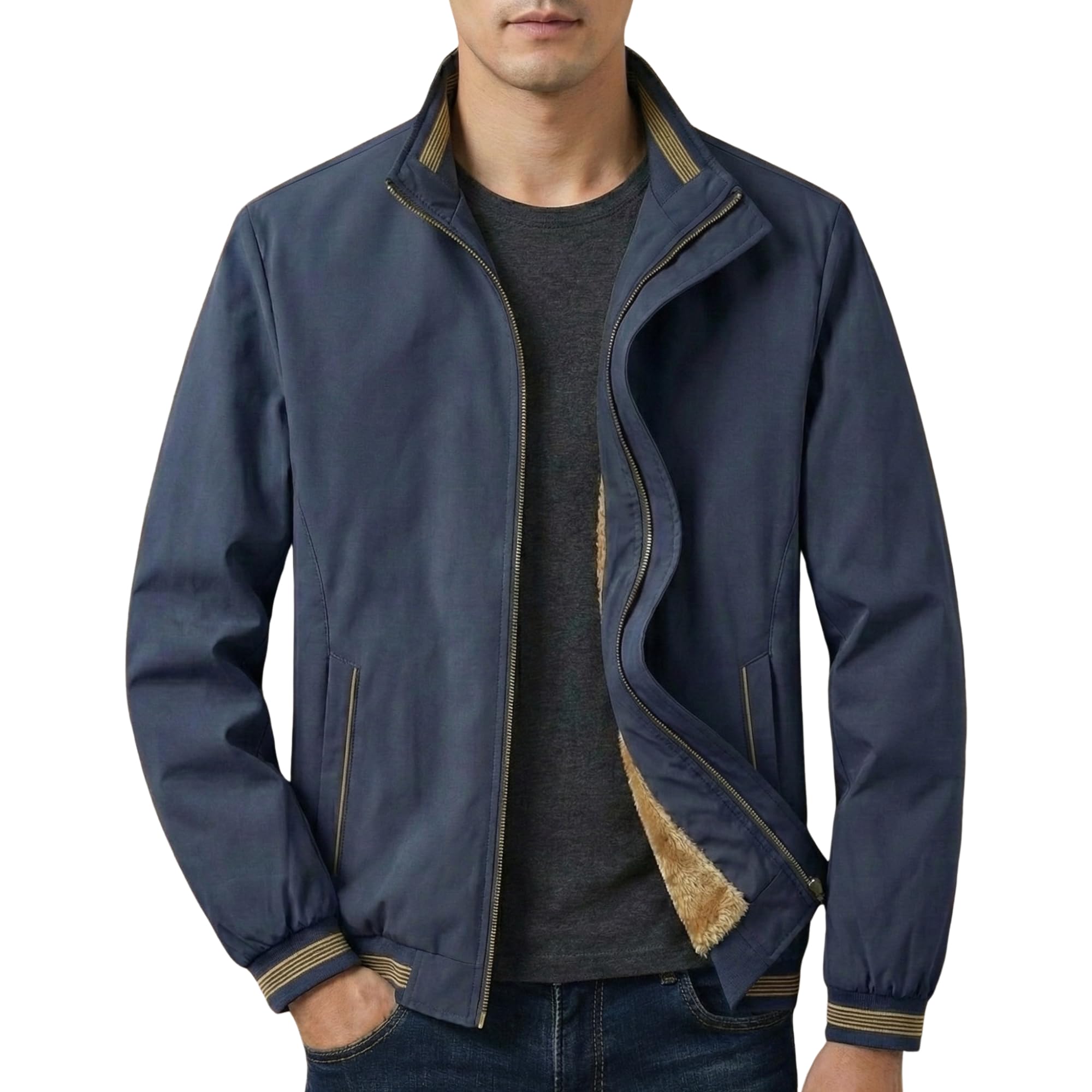 caraba Men’s Casual Water-Resistant Nylon Jacket – Perfect for Bikers, Travel & Everyday-picture-11