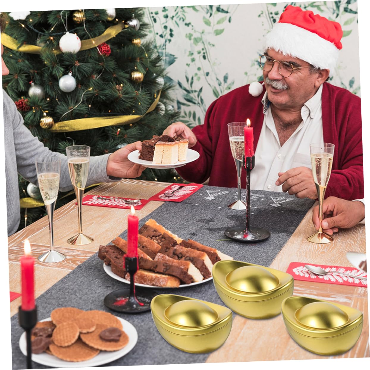 Alipis 16 Pezzi Di Caramelle Cioccolato Lattina Di Con Coperchio Contenitori Di Barattoli Di Caramelle Con Coperchio Scatole Di Biscotti Organizer Sfuso Per Foglie Di Tè