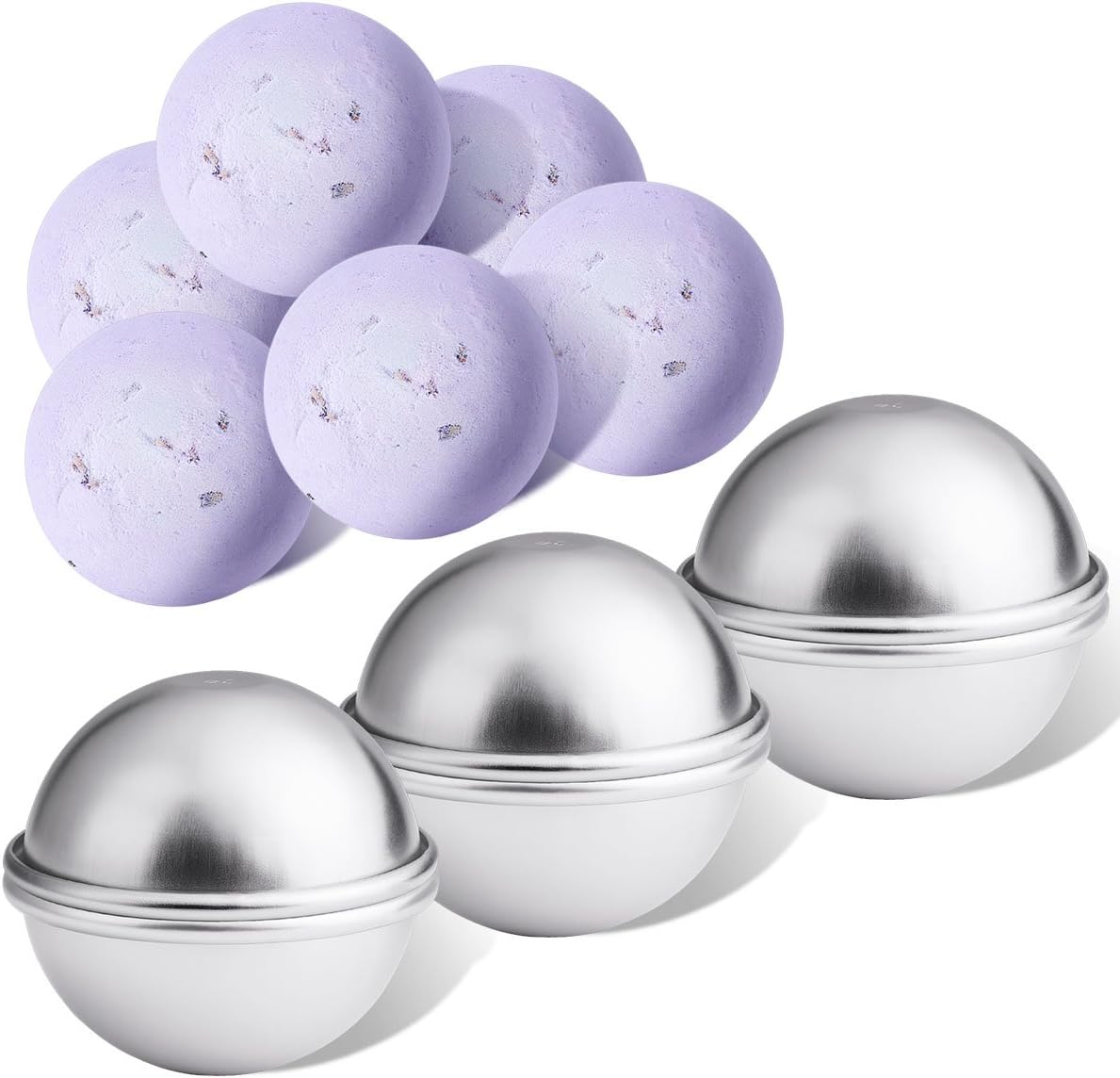 40PCS- Bath Bomb Mold Kit, 20 Set Soap Mold & Bath Bombs Press for DIY Making Supplies