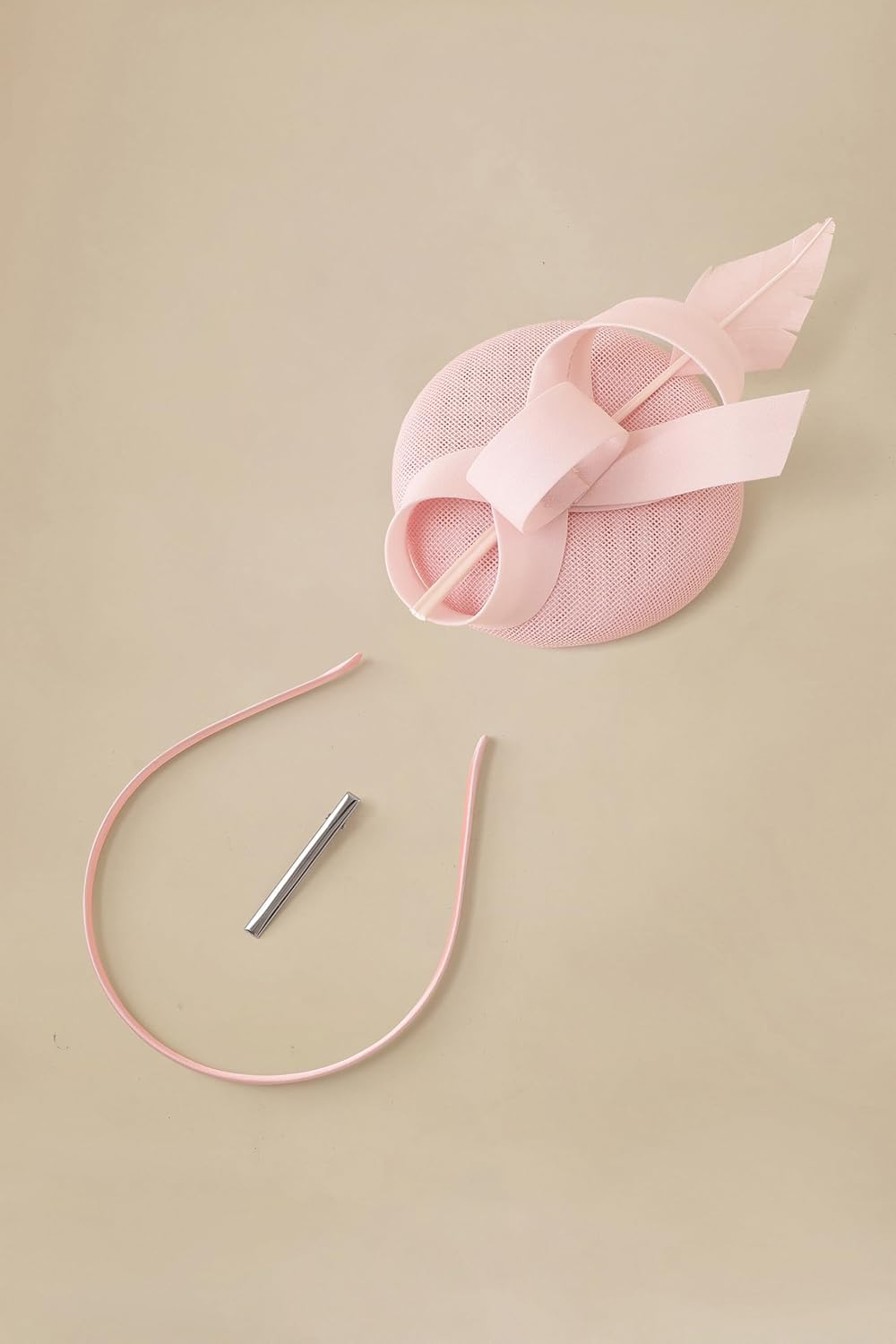 BABEYOND Fascinators Hats for Women - Tea Party Kentucky Fascinator Derby Feather Pillbox Hat with Ribbon for Wedding Party - Image 3