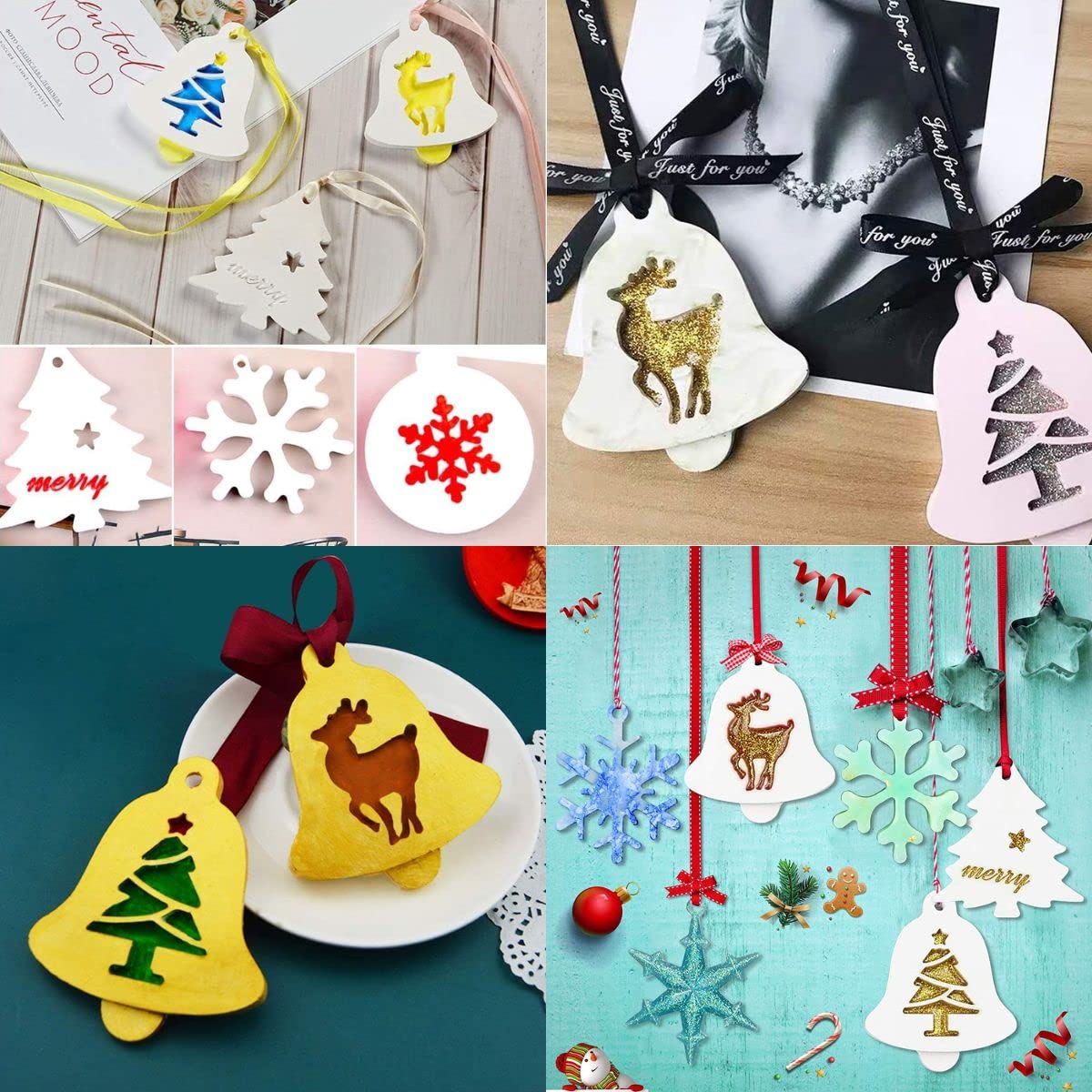 Silicone Christmas Snowflake Molds - Resin Casting -8