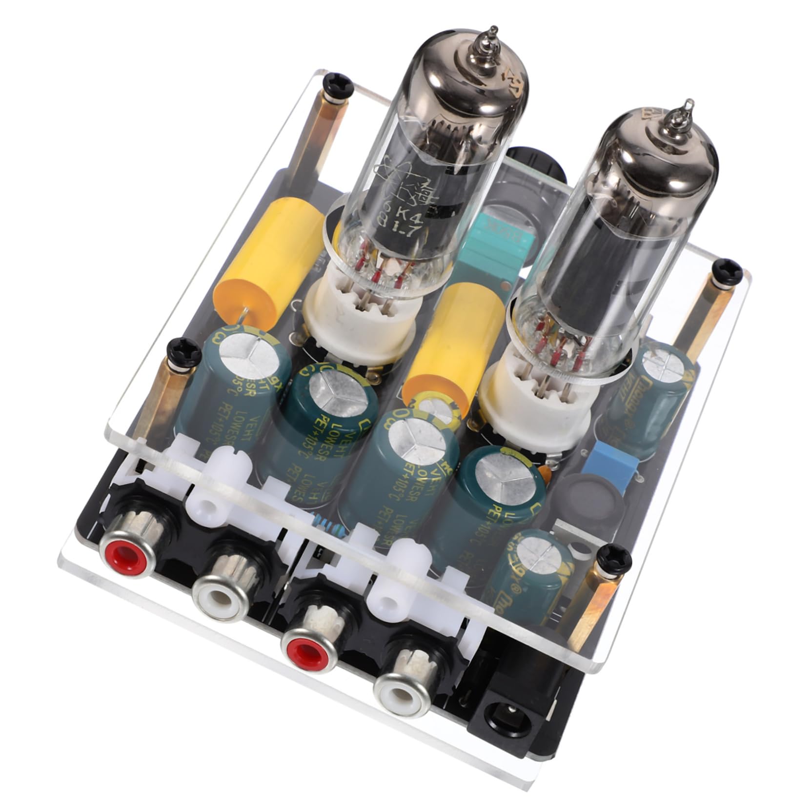 Angoily Vacuum Tube Preamplifier Tube Amp for Record Player Stereo Preamp Hi-fi Audio Amplifier Board