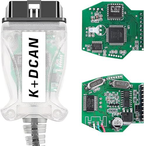 Vista 4 de K DCAN k-dcan k d can k+d can EDIABAS OBDII Cable in-PA K+DCAN Interface in-PA White