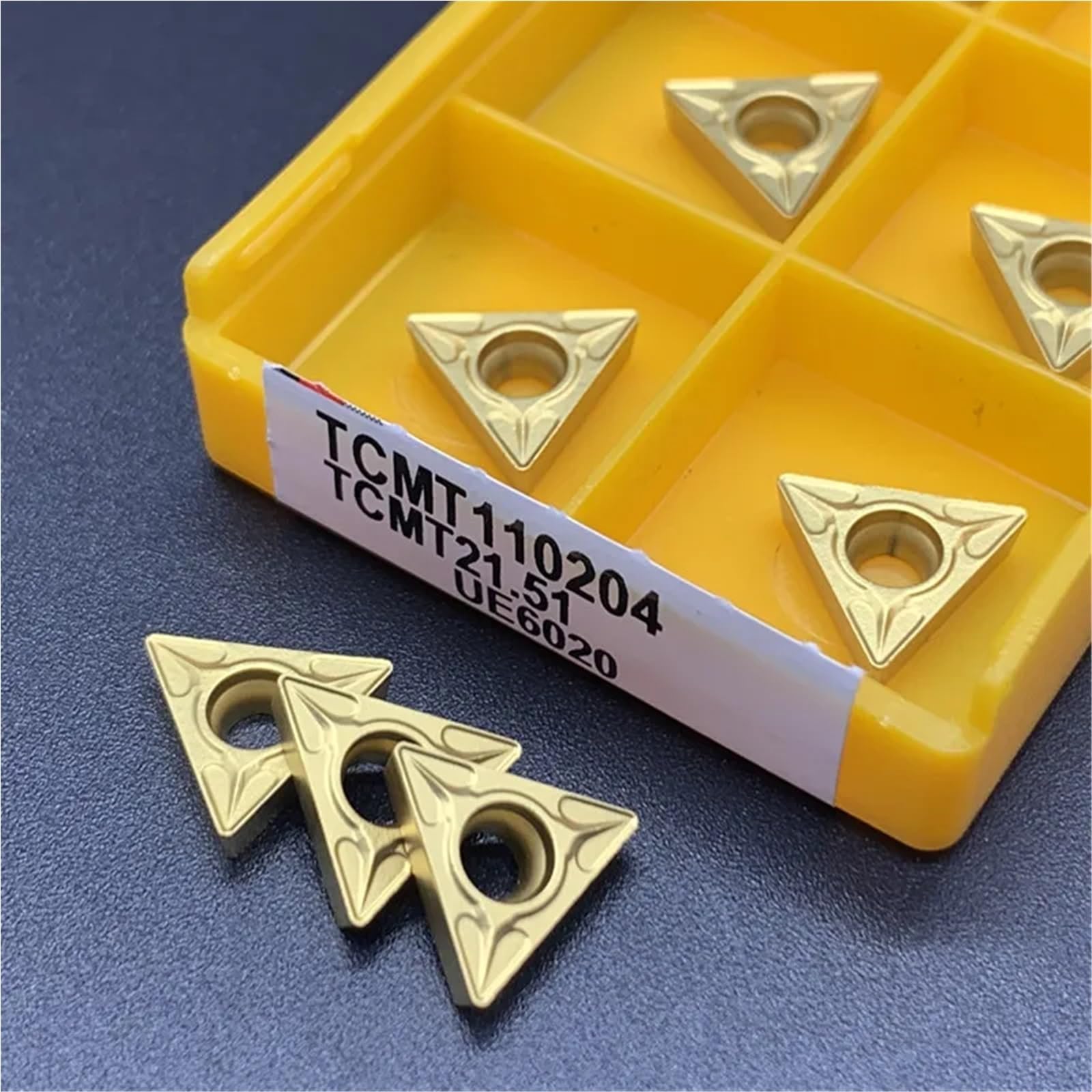 płytka tokarska, 10 sztuk TCMT110204 TCMT16T304 TCMT16T308 UE6020 Wkładka z węglika spiekanego Tokarka Toczenie CNC Maszyna Narzędzie do cięcia 110204(TCMT16T308 VP15TF)