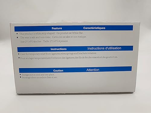 Miniatura 3 de 5 piezas de cera de ortodoncia dental para el cuidado bucal con cera de alivio de olor a fruta para usuarios de apoyo, protección de encías