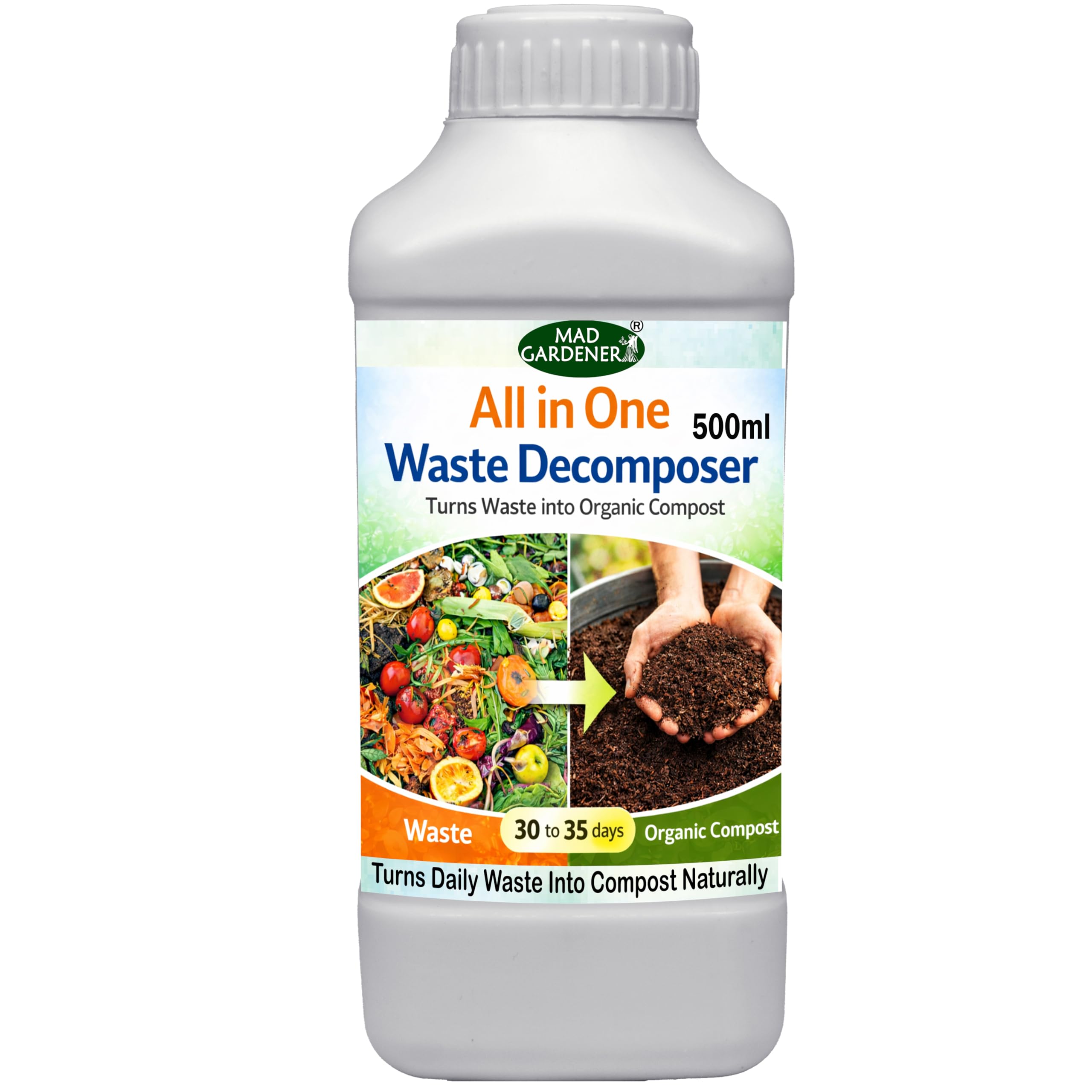 All in One Waste Decomposer Liquid 500 ml, for Larger Home Compost Systems and Mixed Organic Waste Processing-picture-14