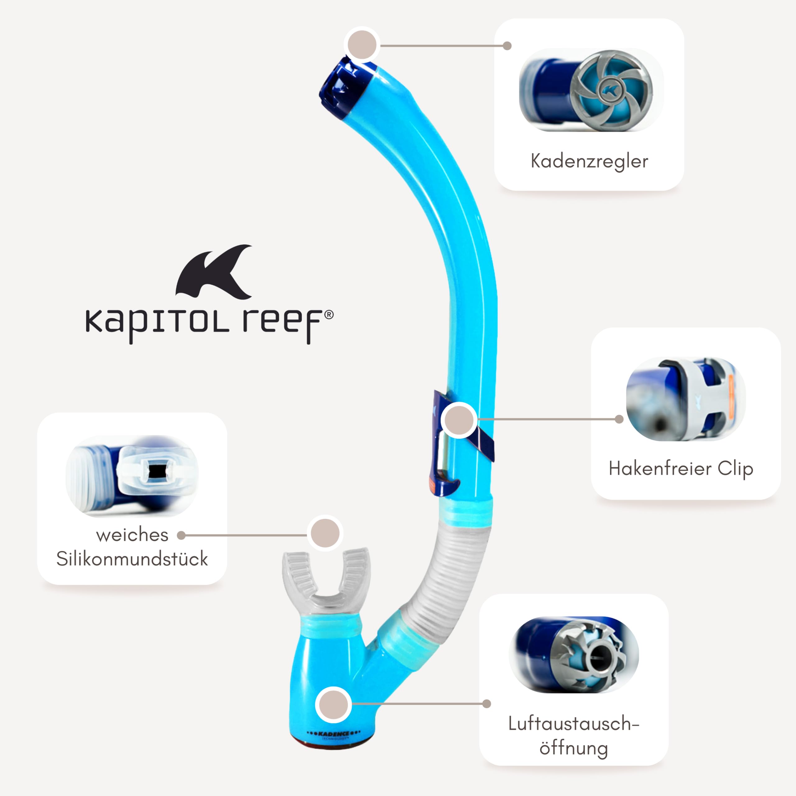 Kapitol Reef Boccaglio Da Sub Con Valvola Kadence – Antiallagamento Per Massimo Comfort - 2