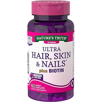 Amazon Com Nature S Truth Hair Skin Nails Supplement 60 Count Health Personal Care