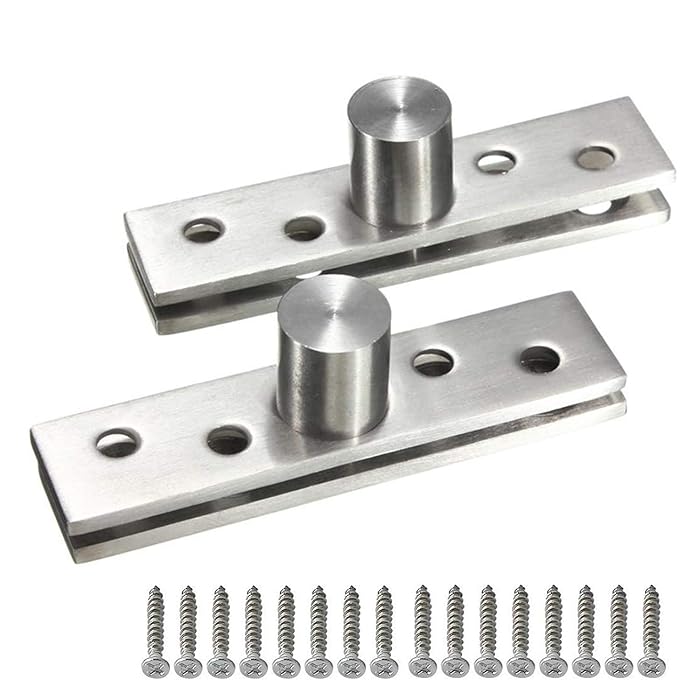 Buy 2pcs Pivot Hinge Rotating Hinge 360 Degree Stainless Steel