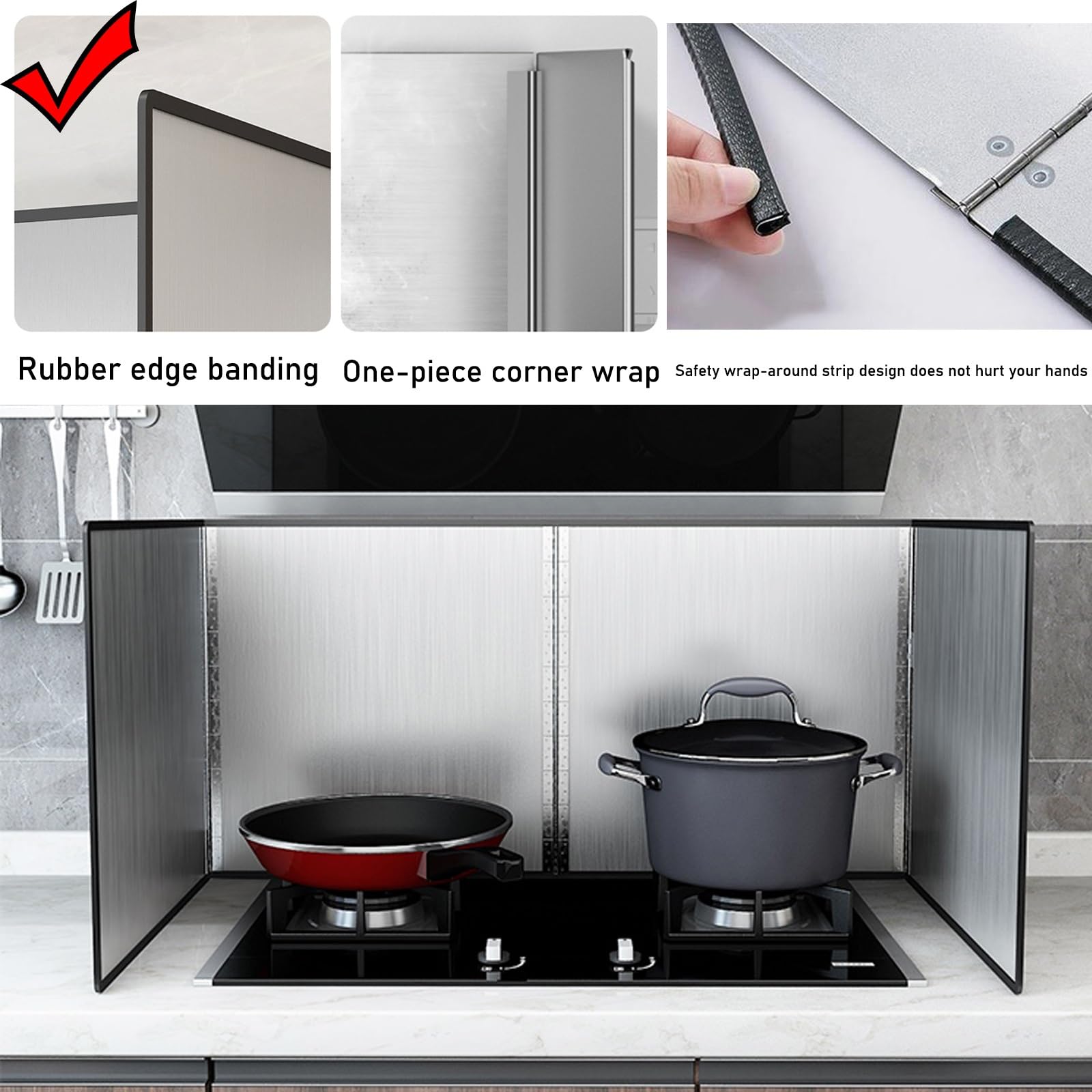Anti Splatter Shield Guard, Kookspatscherm, Keuken Koken Koekenpan Olie Splash Screen Cover, Beschermt de huid tegen brandwonden