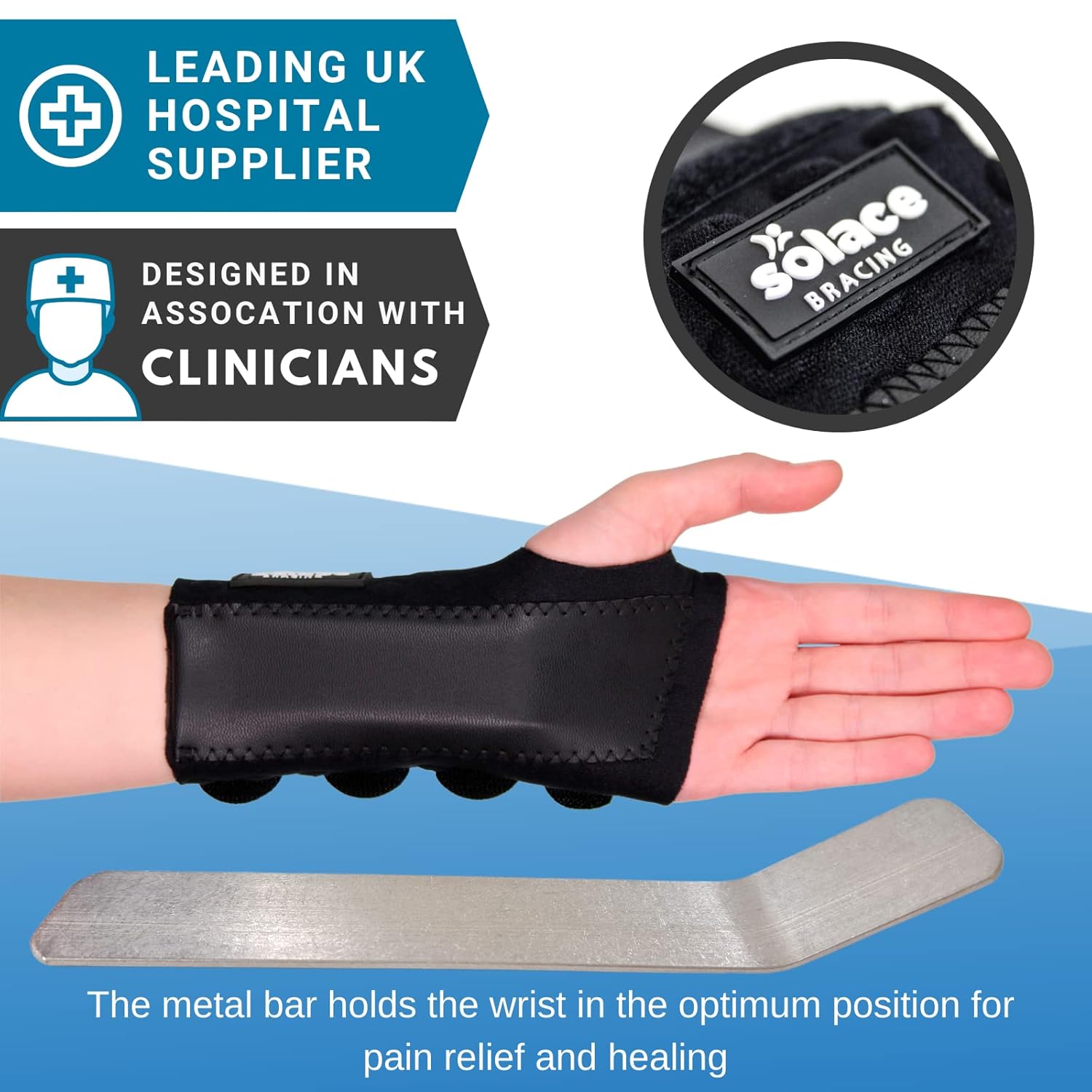 SOLACE BRACING CoolFlow Wrist Support (6 Colours) British Made & NHS