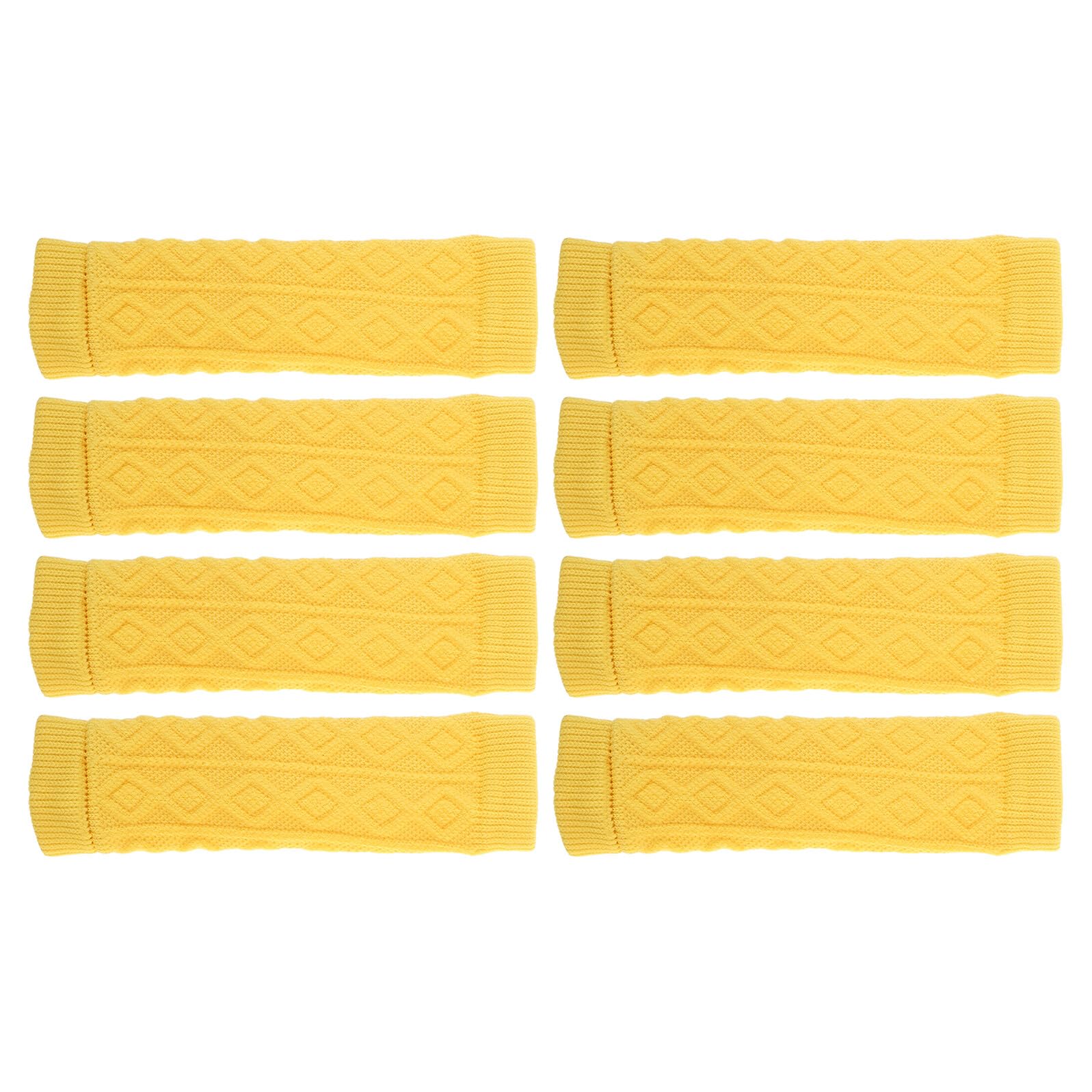 Chauffe-pattes pour chien TOYANDONA en coton jaune | Lot de 8 protections de pattes arrière