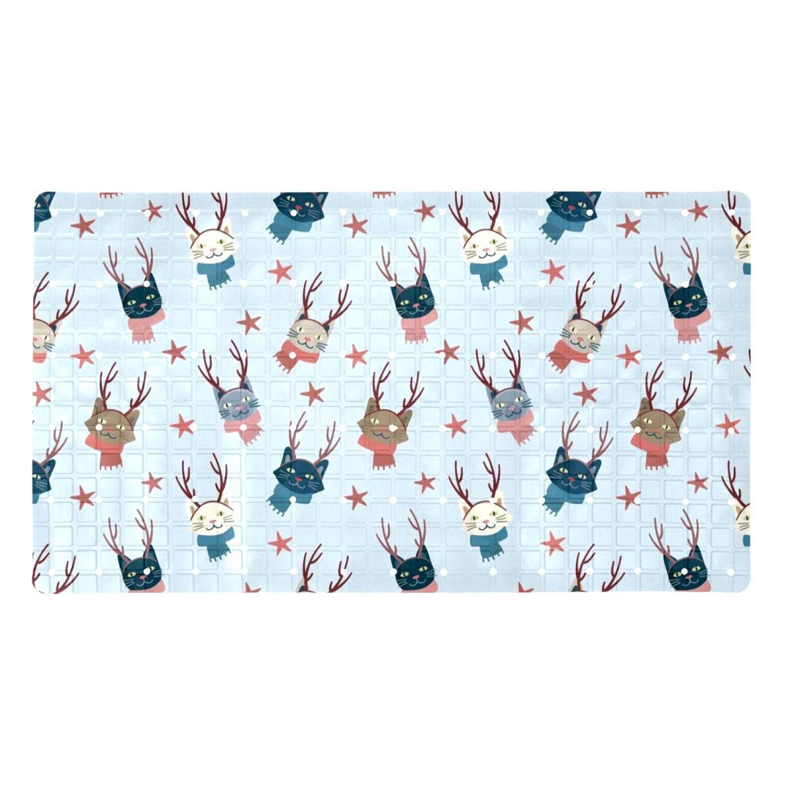 Alfombrilla de baño de gatos navideños para regalar en fiestas de Navidad