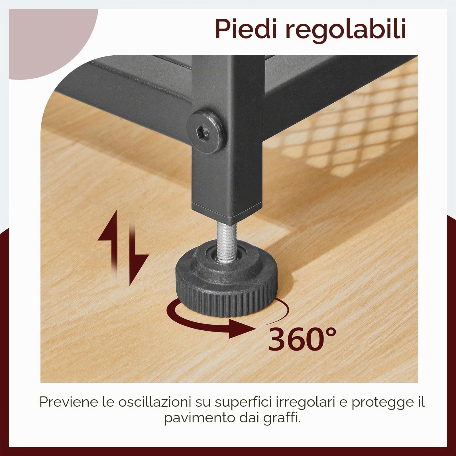 MAHANCRIS Tavolo Consolle, 5 Ripiani, Consolle da Ingresso in Stile Industriale, Tavolo Dietro Divano da 80 cm, Struttura in Metallo, per Soggiorno, Ingresso, Corridoio, Nero ACTHB13101