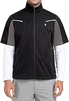 Vista 2 de Little Donkey Andy Chalecos ligeros Softshell para hombre, chaquetas de manga corta para golf, senderismo, correr