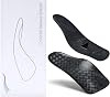 T700 Carbon Fiber Arch Support Pads, Relieve Flat Foot, High Arch, Foot Pain, Arch Supports Inserts, Plantar Fasciitis, Flat Feet Insoles Men Women Black,S