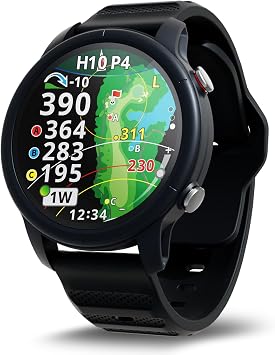 Shot Navi VELLIX V14 BK Golf GPS Navigation Watch Type, Multi-Positioning Compatible, Competition Use, Black