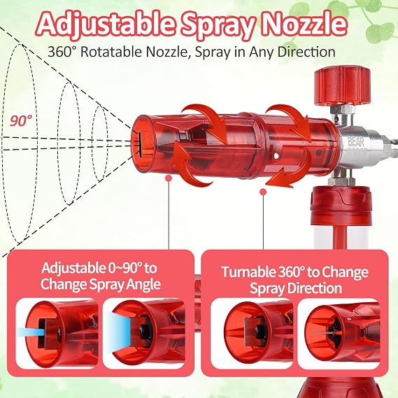 BEAR FORCE Upgraded Pressure Mini Foam Cannon Pro with 1/4