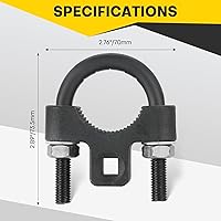 Vista 2 de herramienta de perfil bajo de 3/8 pulgadas para varilla de acoplamiento interior Remoción e instalación eficiente para extremos de varilla